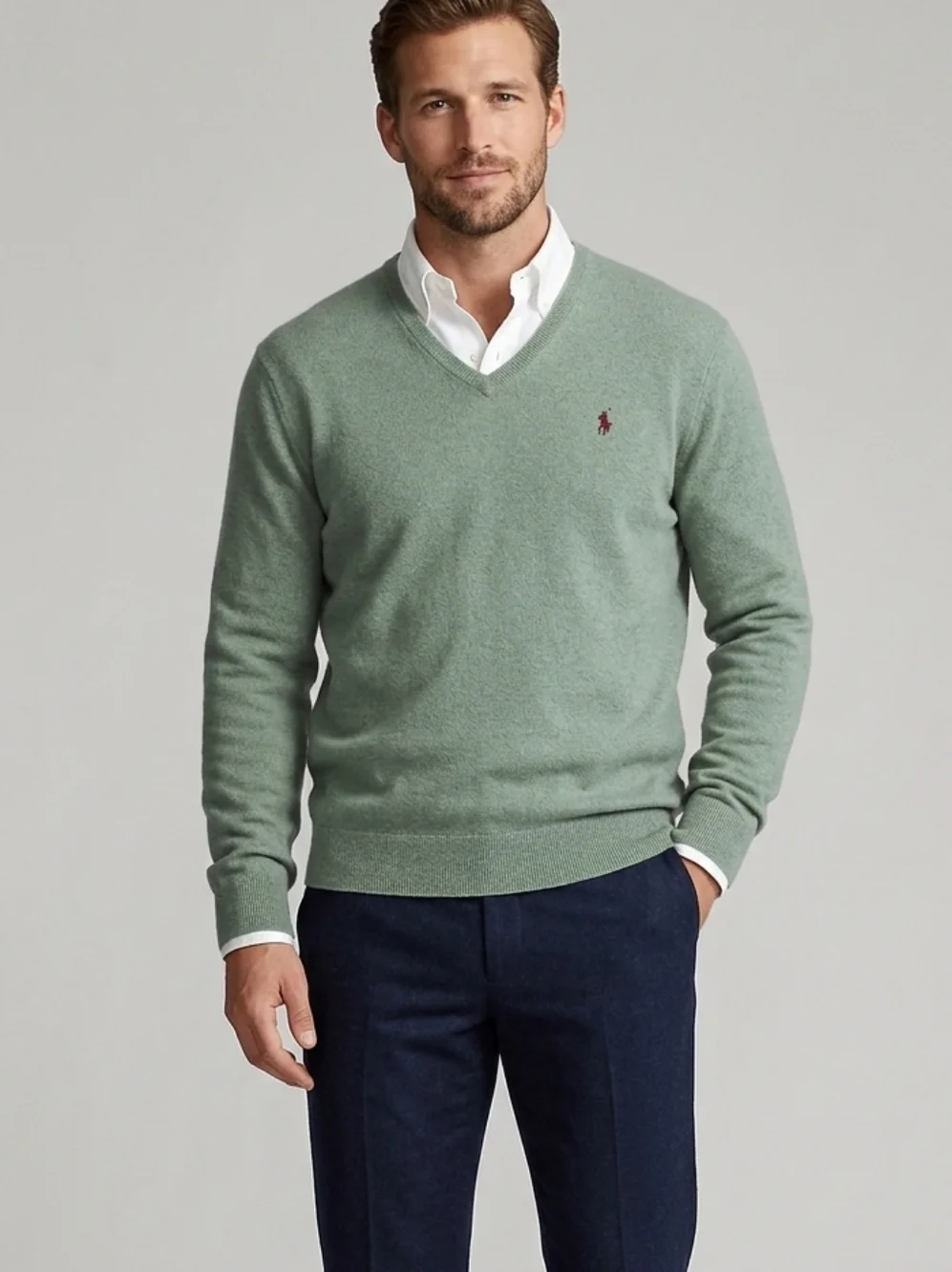 Polo Ralph Lauren Pima Cotton V Neck Sweater Size XXL